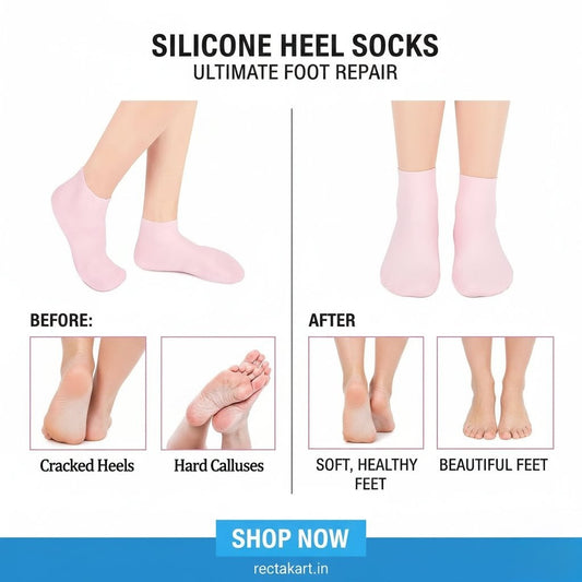 Silicone Moisturizing Socks for Dry Cracked Feet women