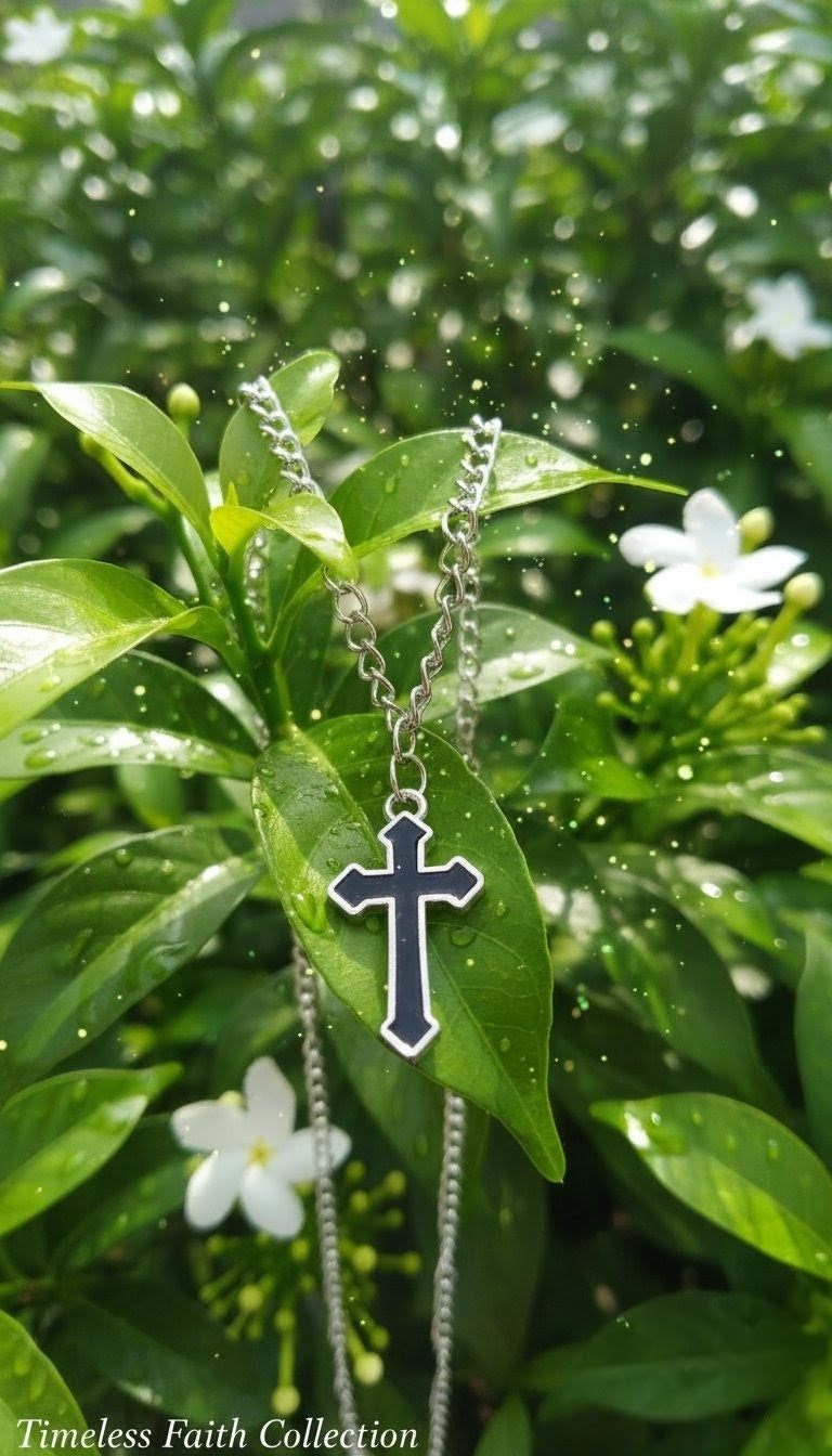 Premium Stainless Steel Cross Pendant Chain – Unisex Fashion Necklace